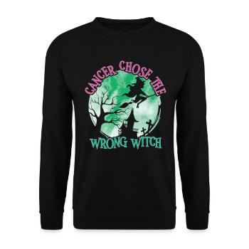 Cancer Sorcière Cancer du sein métastatique - Sweat-shirt Unisexe - noir - Devant - Alina (178cm) & Michal (187cm)