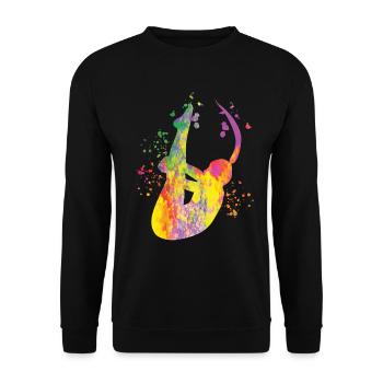 Synchronized Water Diver High Diver - Unisex Sweatshirt - black - Front - Alina (178cm) & Michal (187cm)