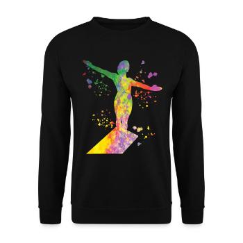 Plongeon, Saut artistique, Plongeon synchronisé - Sweat-shirt Unisexe - noir - Devant - Alina (178cm) & Michal (187cm)