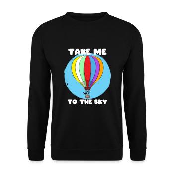 Take Me To The Sky Extremer Sportliebhaber - Unisex Pullover - Schwarz - Vorne - Alina (178cm) & Michal (187cm)