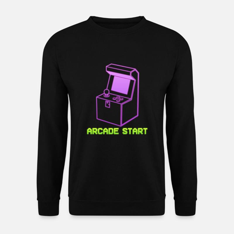 Arcade Start Computerfreak - Unisex Pullover - Schwarz