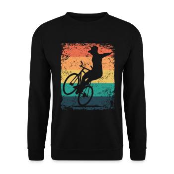 Artistic Cycling Artistic Cyclist - Unisex Sweatshirt - black - Front - Alina (178cm) & Michal (187cm)