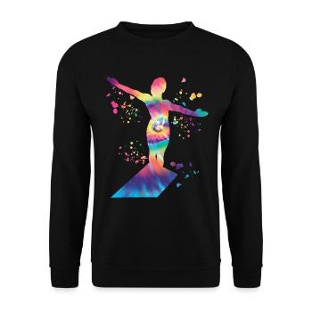 Diving, Synchronized Diving, Artistic Jumping - Unisex Sweatshirt - black - Front - Alina (178cm) & Michal (187cm)