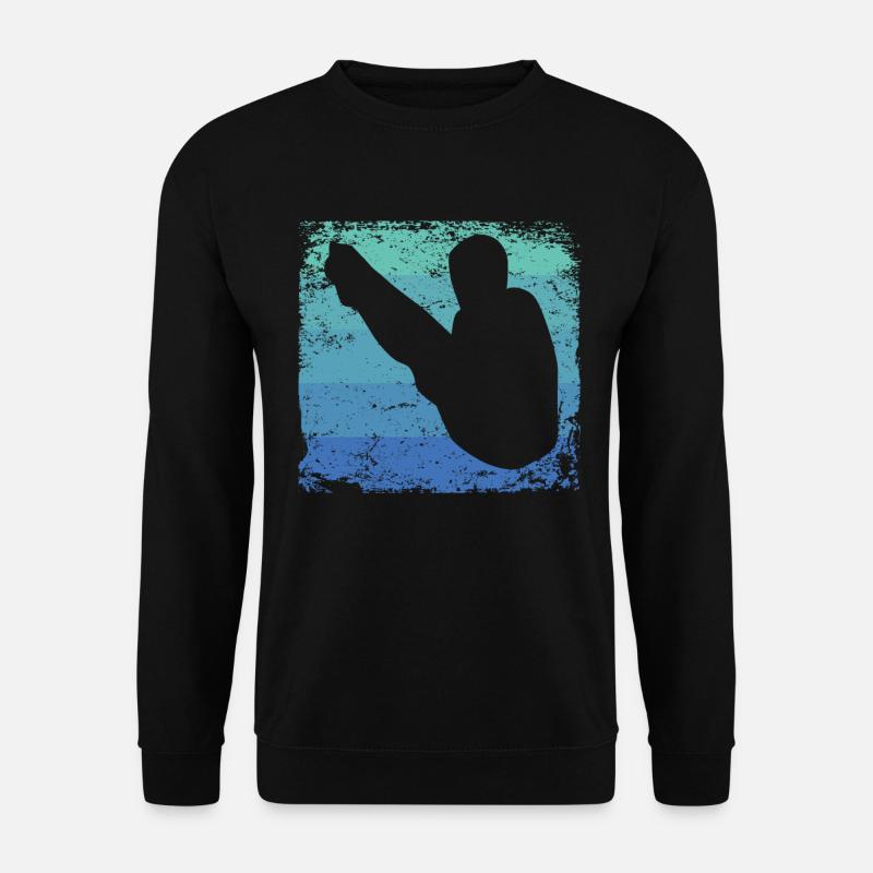 Diving, Artistic Jumping, Synchronized Diving - Unisex Sweatshirt - black