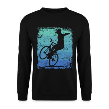 Artistic Cycling Artistic Cyclist - Unisex Sweatshirt - black - Front - Alina (178cm) & Michal (187cm)