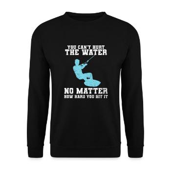 Lustiges Wakeboarden Wakeboarder - Unisex Pullover - Schwarz - Vorne - Alina (178cm) & Michal (187cm)