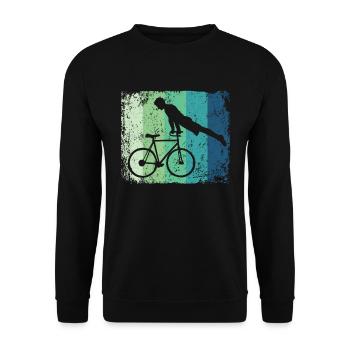 Artistic Cycling Artistic Cyclist - Unisex Sweatshirt - black - Front - Alina (178cm) & Michal (187cm)
