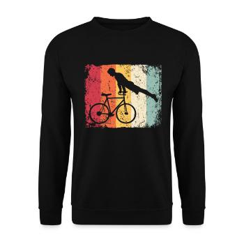 Artistic Cycling Artistic Cyclist - Unisex Sweatshirt - black - Front - Alina (178cm) & Michal (187cm)
