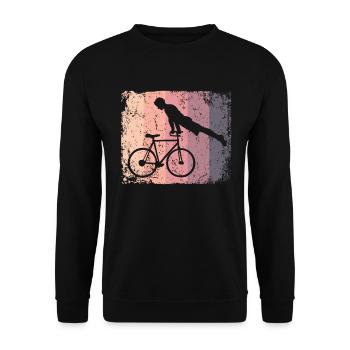 Artistic Cycling Artistic Cyclist - Unisex Sweatshirt - black - Front - Alina (178cm) & Michal (187cm)