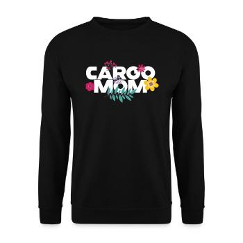 Cargo Mom Lastenrad Cargobike - Unisex Pullover - Schwarz - Vorne - Alina (178cm) & Michal (187cm)