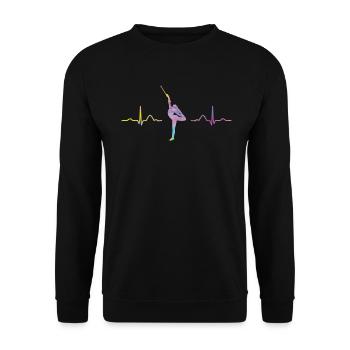 Gymnastikstab Ekg Rhythmische Sportgymnastik - Unisex Pullover - Schwarz - Vorne - Alina (178cm) & Michal (187cm)