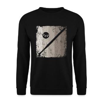 Wiffleball Club Retro Pickleball Team - Unisex Sweatshirt - black - Front - Alina (178cm) & Michal (187cm)