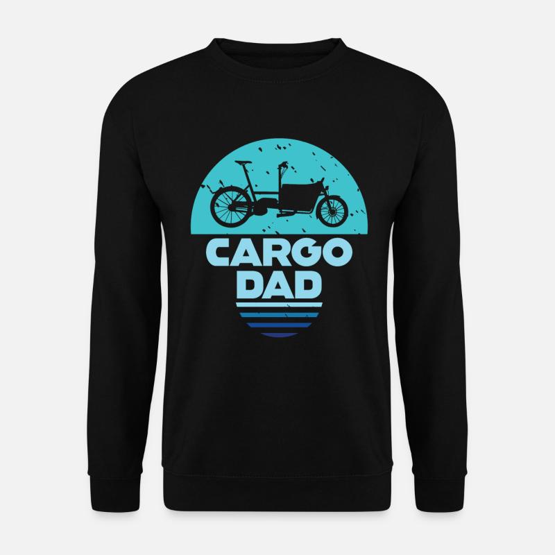 Cargo Dad Vélo Cargo Cargobike - Sweat-shirt Unisexe - noir
