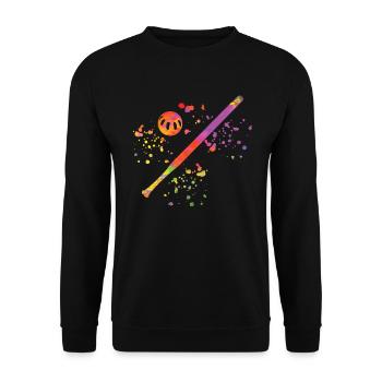 Wiffleball Club Pickleball Team - Unisex Sweatshirt - black - Front - Alina (178cm) & Michal (187cm)