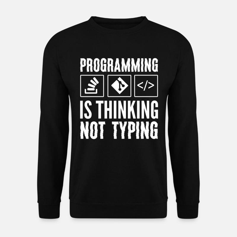 Lustiger Softwareentwickler Computerprogrammierer - Unisex Pullover - Schwarz