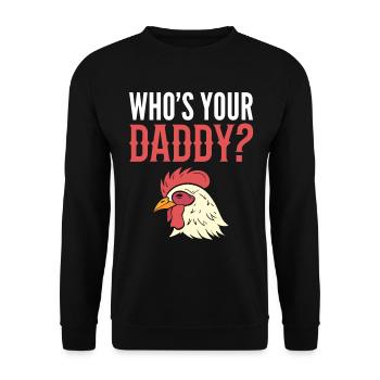 Who's Your Daddy? Tierpfleger - Unisex Pullover - Schwarz - Vorne - Alina (178cm) & Michal (187cm)