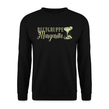 Blutgruppe Margarita Tequila Junggesellenabschied - Unisex Pullover - Schwarz - Vorne - Alina (178cm) & Michal (187cm)