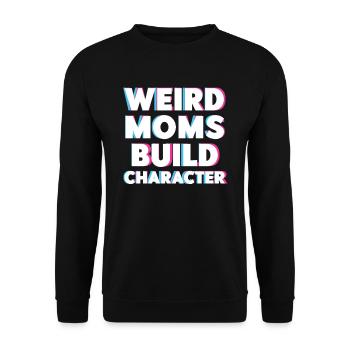 Les mamans bizarres construisent leur caractère - Sweat-shirt Unisexe - noir - Devant - Alina (178cm) & Michal (187cm)