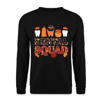 Dental Squad Zahntechniker - Unisex Pullover - Schwarz - Vorne - Alina (178cm) & Michal (187cm)