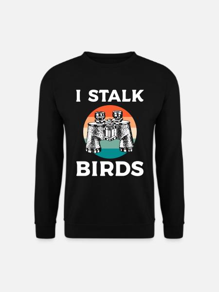 Lustiger Vogelbeobachter Ornitologe - Unisex Pullover - Schwarz