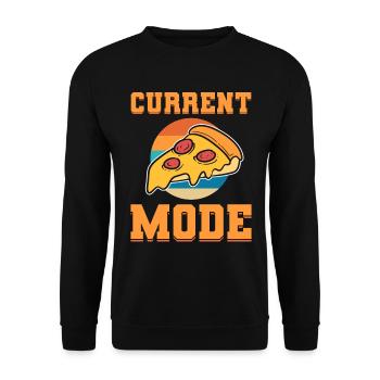 Pizzaliebhaber Pizzabäcker - Unisex Pullover - Schwarz - Vorne - Alina (178cm) & Michal (187cm)