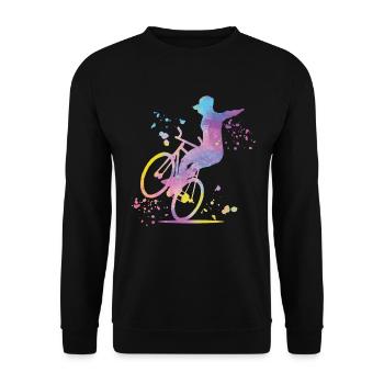Artistic Cycling Artistic Cyclist - Unisex Sweatshirt - black - Front - Alina (178cm) & Michal (187cm)