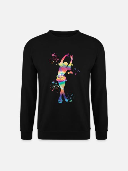 Eiskunstläufer Schlittschuhlaufen Eiskunstlauf - Unisex Pullover - Schwarz