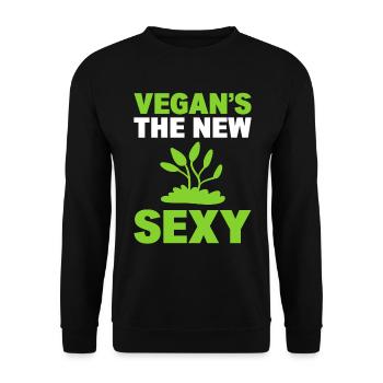 Lustige Veganer Vegan Aktivist - Unisex Pullover - Schwarz - Vorne - Alina (178cm) & Michal (187cm)