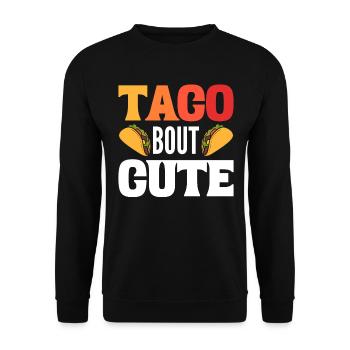 Taco But Cute Taco-Maker - Unisex Pullover - Schwarz - Vorne - Alina (178cm) & Michal (187cm)