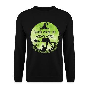 Cancer Lime Lymphome non hodgkinien - Sweat-shirt Unisexe - noir - Devant - Alina (178cm) & Michal (187cm)