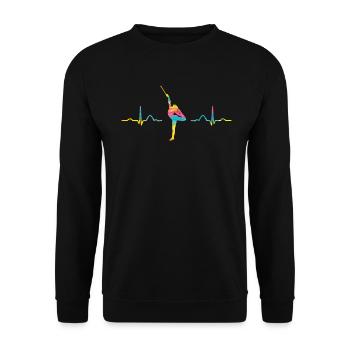Gymnastikstab Ekg Rhythmische Sportgymnastik - Unisex Pullover - Schwarz - Vorne - Alina (178cm) & Michal (187cm)