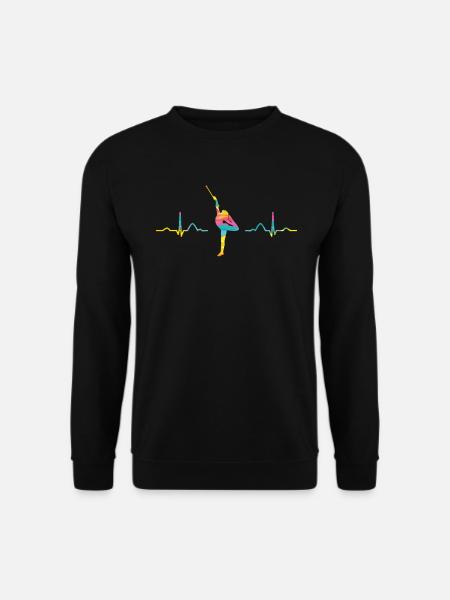 Gymnastikstab Ekg Rhythmische Sportgymnastik - Unisex Pullover - Schwarz