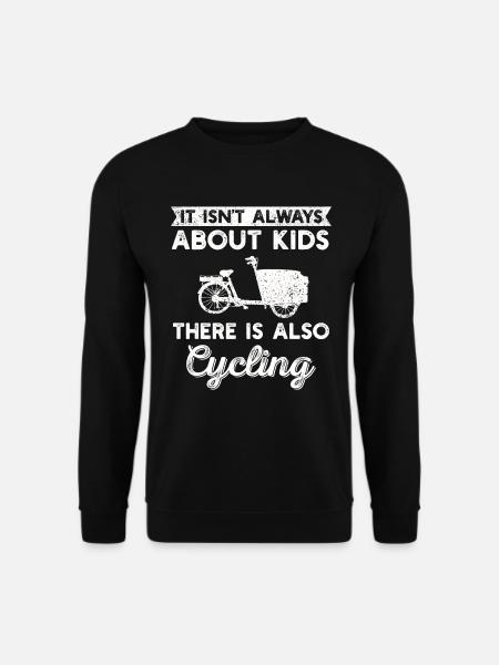 Cargo Bike Eltern Fahrrad Cargobike - Unisex Pullover - Schwarz