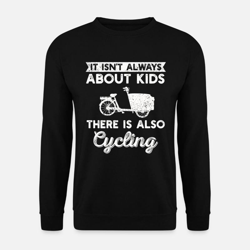 Cargo Bike Eltern Fahrrad Cargobike - Unisex Pullover - Schwarz