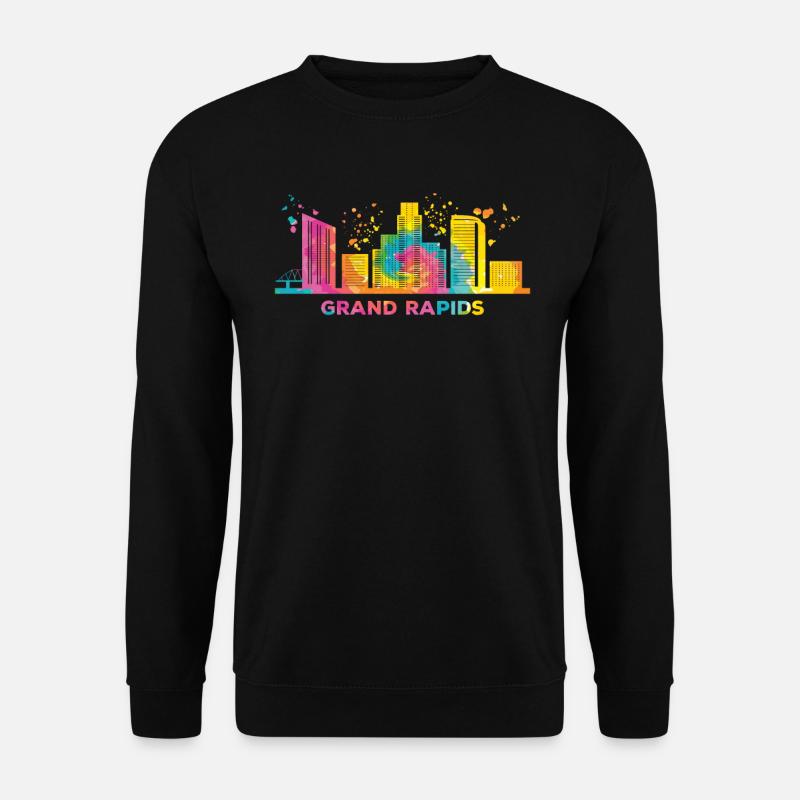 Grand Rapidian Skyline Grand Rapids - Unisex Sweatshirt - black