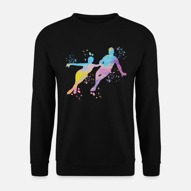 Eiskunstläufer Schlittschuhlaufen Eiskunstlauf - Unisex Pullover - Schwarz
