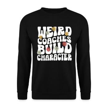 Weird Coaches Form Character Coach - Unisex Sweatshirt - black - Front - Alina (178cm) & Michal (187cm)