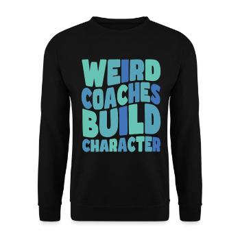 Weird Coaches Form Character Coach - Unisex Sweatshirt - black - Front - Alina (178cm) & Michal (187cm)