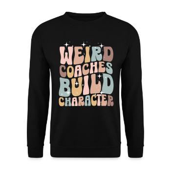 Weird Coaches Form Character Coach - Unisex Sweatshirt - black - Front - Alina (178cm) & Michal (187cm)