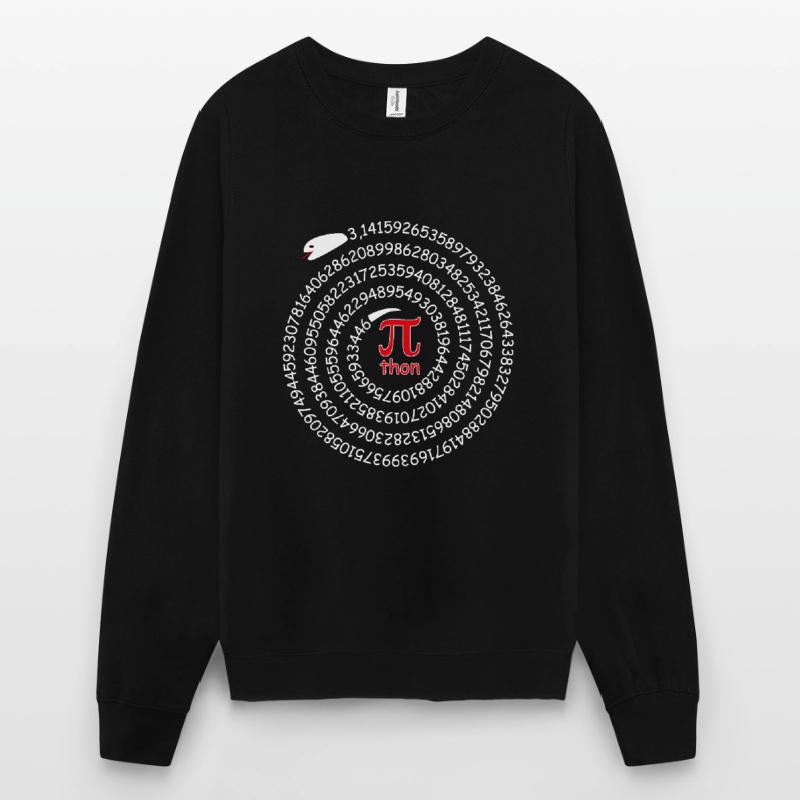 Pi Python Pun Circle Number Snake Math Unisex Sweatshirt