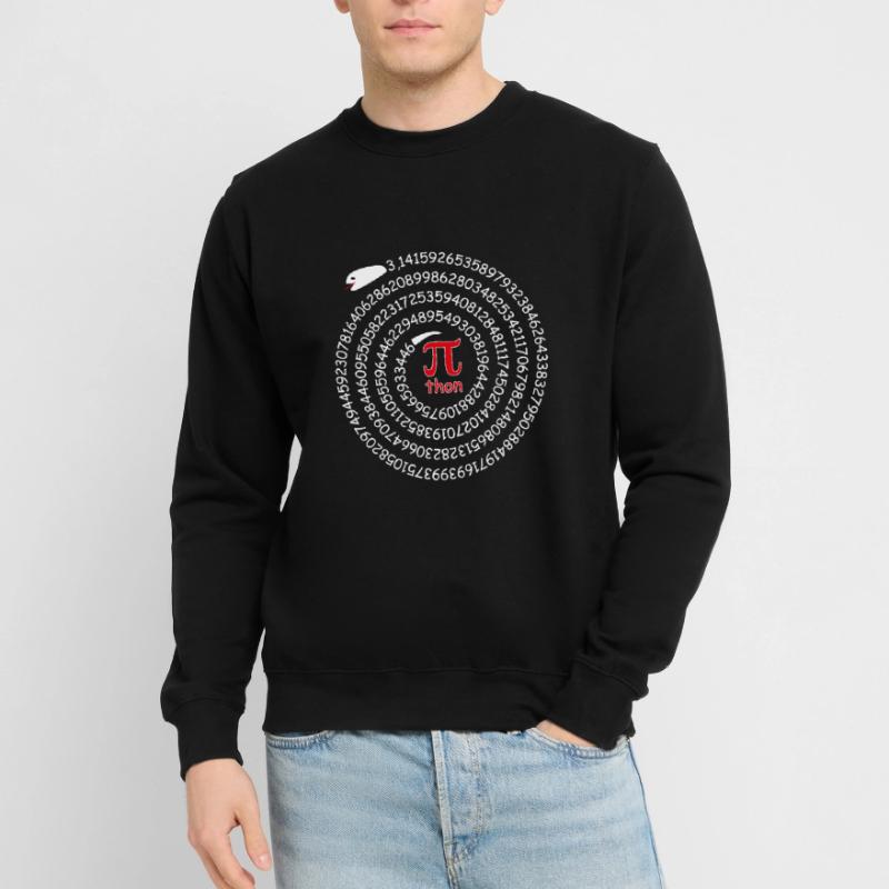 Pi Python Pun Circle Number Snake Math Unisex Sweatshirt