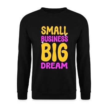 Unternehmer Kleinunternehmen Geschäftsinhaber - Unisex Pullover - Schwarz - Vorne - Alina (178cm) & Michal (187cm)