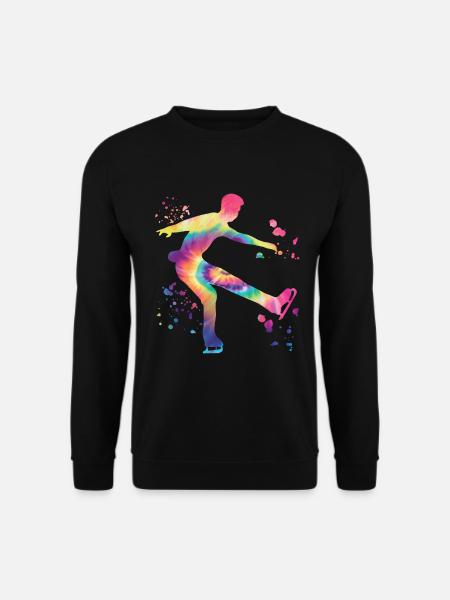 Eiskunstläufer Schlittschuhlaufen Eiskunstlauf - Unisex Pullover - Schwarz