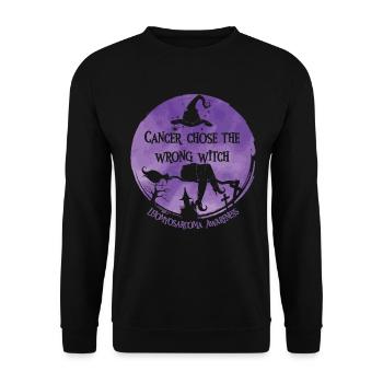 Krebs Hexe Lila Leiomyosarkom - Unisex Pullover - Schwarz - Vorne - Alina (178cm) & Michal (187cm)
