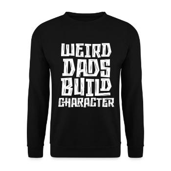 Pères étranges Forme Caractère Père drôle - Sweat-shirt Unisexe - noir - Devant - Alina (178cm) & Michal (187cm)