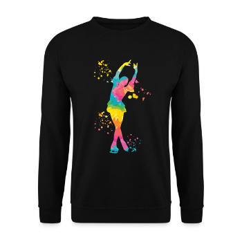 Eiskunstläufer Schlittschuhlaufen Eiskunstlauf - Unisex Pullover - Schwarz - Vorne - Alina (178cm) & Michal (187cm)
