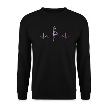 Clubs de gymnastique ECG Gymnastique rythmique - Sweat-shirt Unisexe - noir - Devant - Alina (178cm) & Michal (187cm)