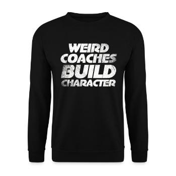 Weird Coaches Form Character Coach - Unisex Sweatshirt - black - Front - Alina (178cm) & Michal (187cm)