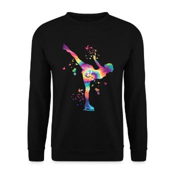 Figure Skater Ice Skating Figure Skating - Unisex Sweatshirt - black - Front - Alina (178cm) & Michal (187cm)
