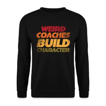 Seltsame Coaches Bilden Charakter Trainer - Unisex Pullover - Schwarz - Vorne - Alina (178cm) & Michal (187cm)